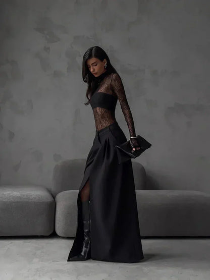 Falda larga Alaia