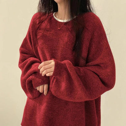Suéter coreano de forro polar extragrande