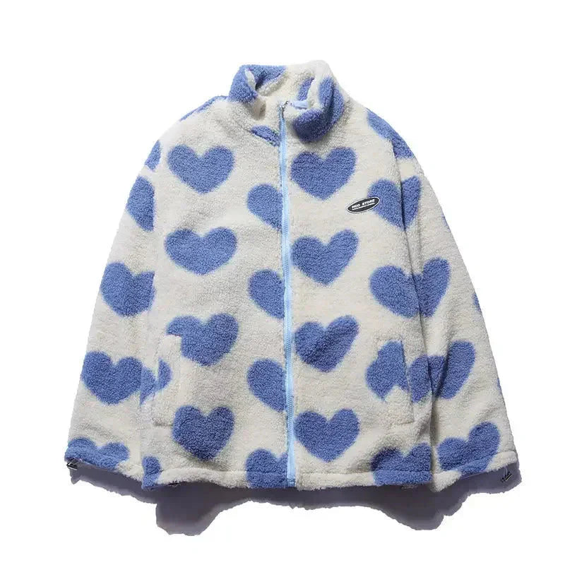 Chaqueta suave reversible con corazón Silamoda